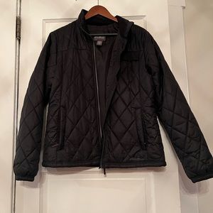 Womens Eddie Bauer Black Quilted Jacket